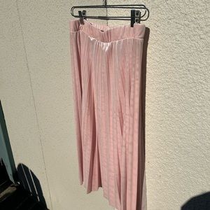 Ink pleated velvet skirt
